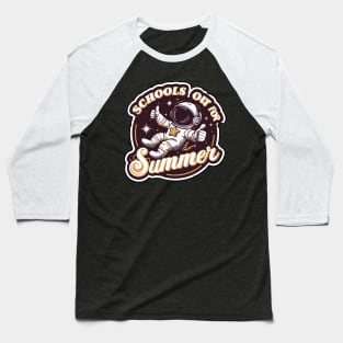 End Of School Retro Schools Out For Summer Teacher Baseball T-Shirt
